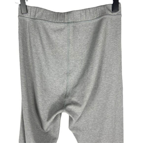 alo Yoga Ribbed High-Waist 7/8 Blissful Legging in Athletic Heather Grey Size M - Picture 6 of 10